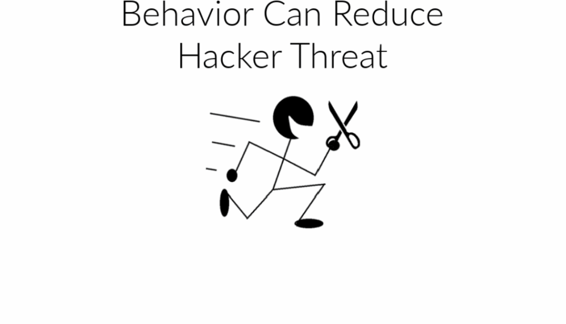 Behavior Can Reduce Hacker Threat