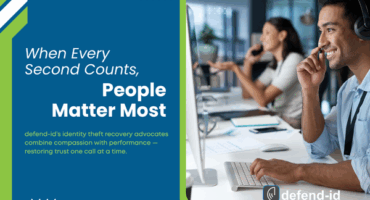 defend-id identity theft recovery advocates providing customer support in a modern office, symbolizing compassionate and efficient service that restores peace of mind.
